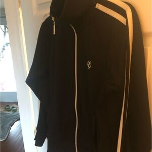 Vintage ROOTS  Black and White Track Jacket size small medium